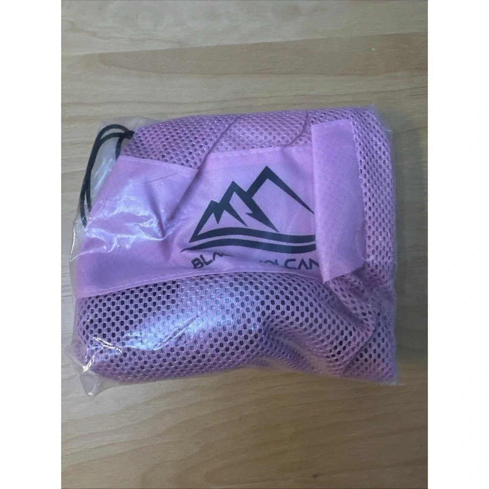 Black Volcanic Women's Carbon 3-Hole CrossFit Grips Small + Chalk & Mesh Bag NEW